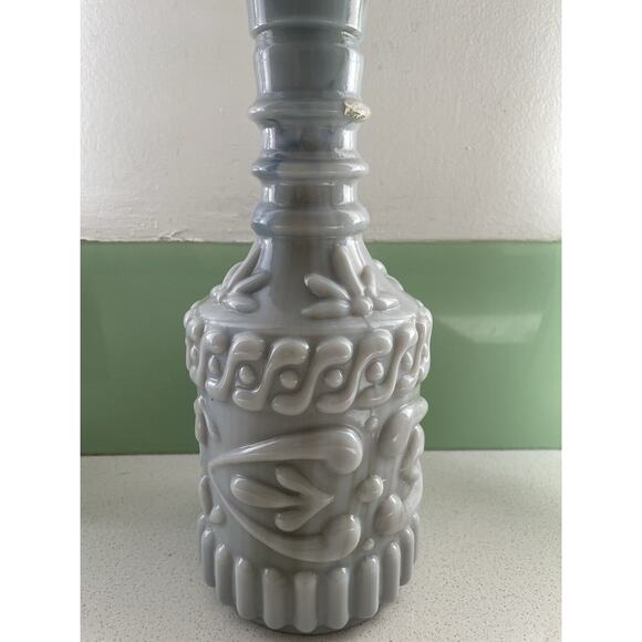 Vintage Jim Beam Slag Marble Glass Decanter with Stopper - Picture 3 of 8